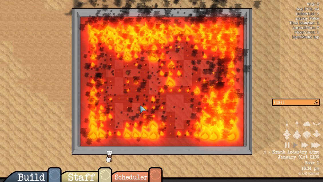 fire distortion