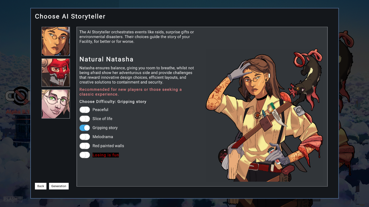 Gameplay Storyteller UI