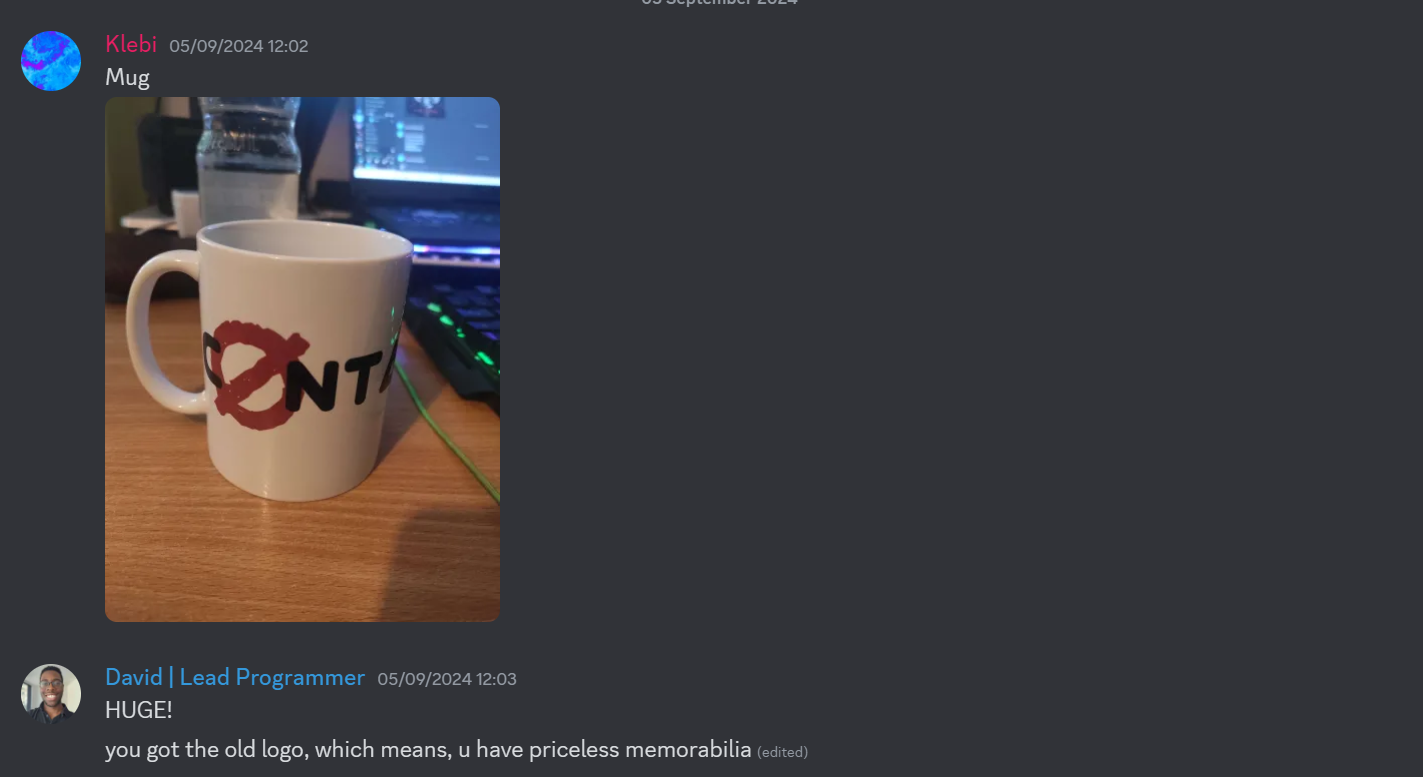 Klebi gets a mug